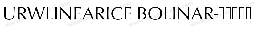 URWLINEARICE BOLINAR字体转换